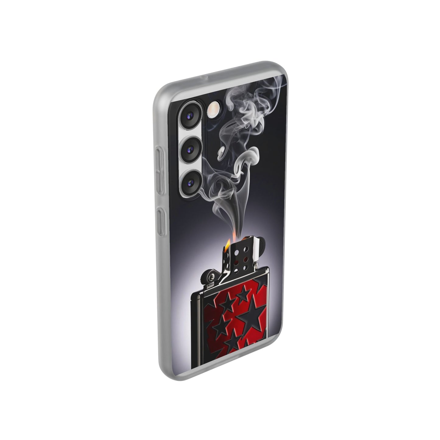 Stylish Flexi Case with Smoke and Stars Design | Unique Phone Accessory