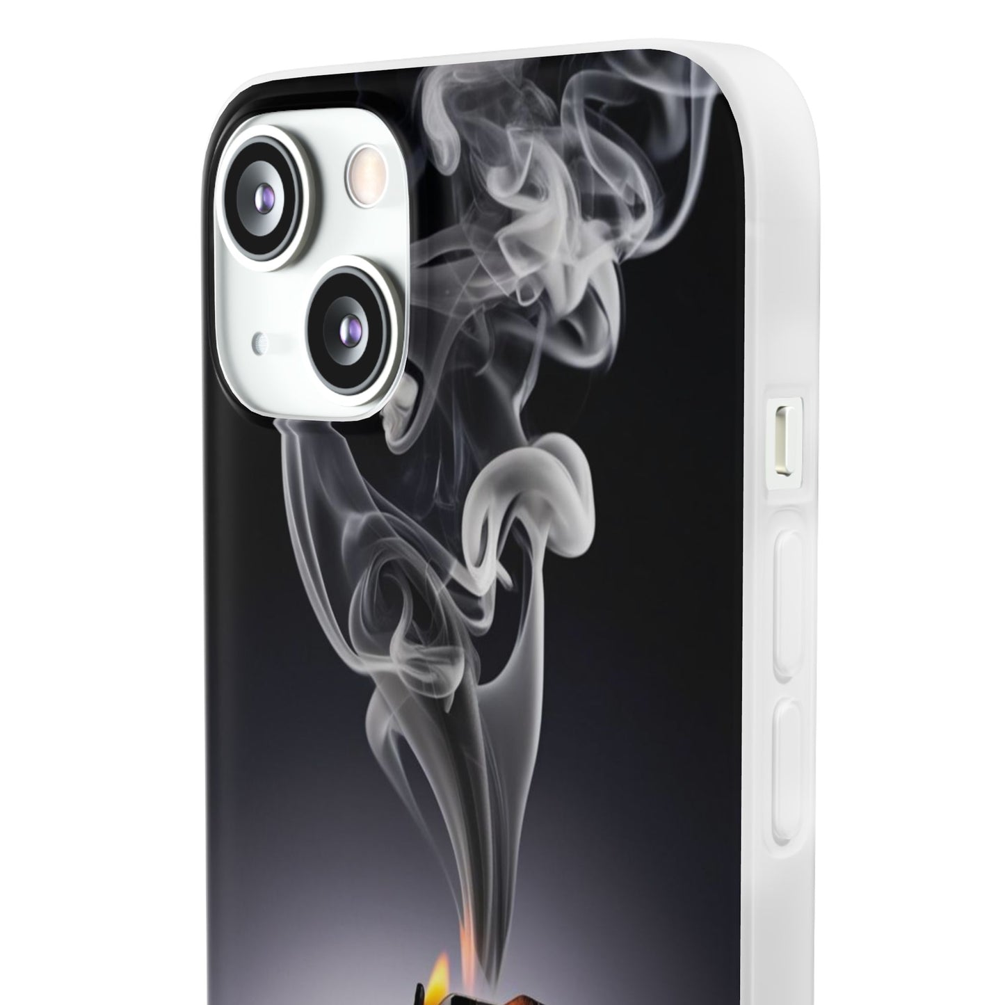 Stylish Flexi Case with Smoke and Stars Design | Unique Phone Accessory