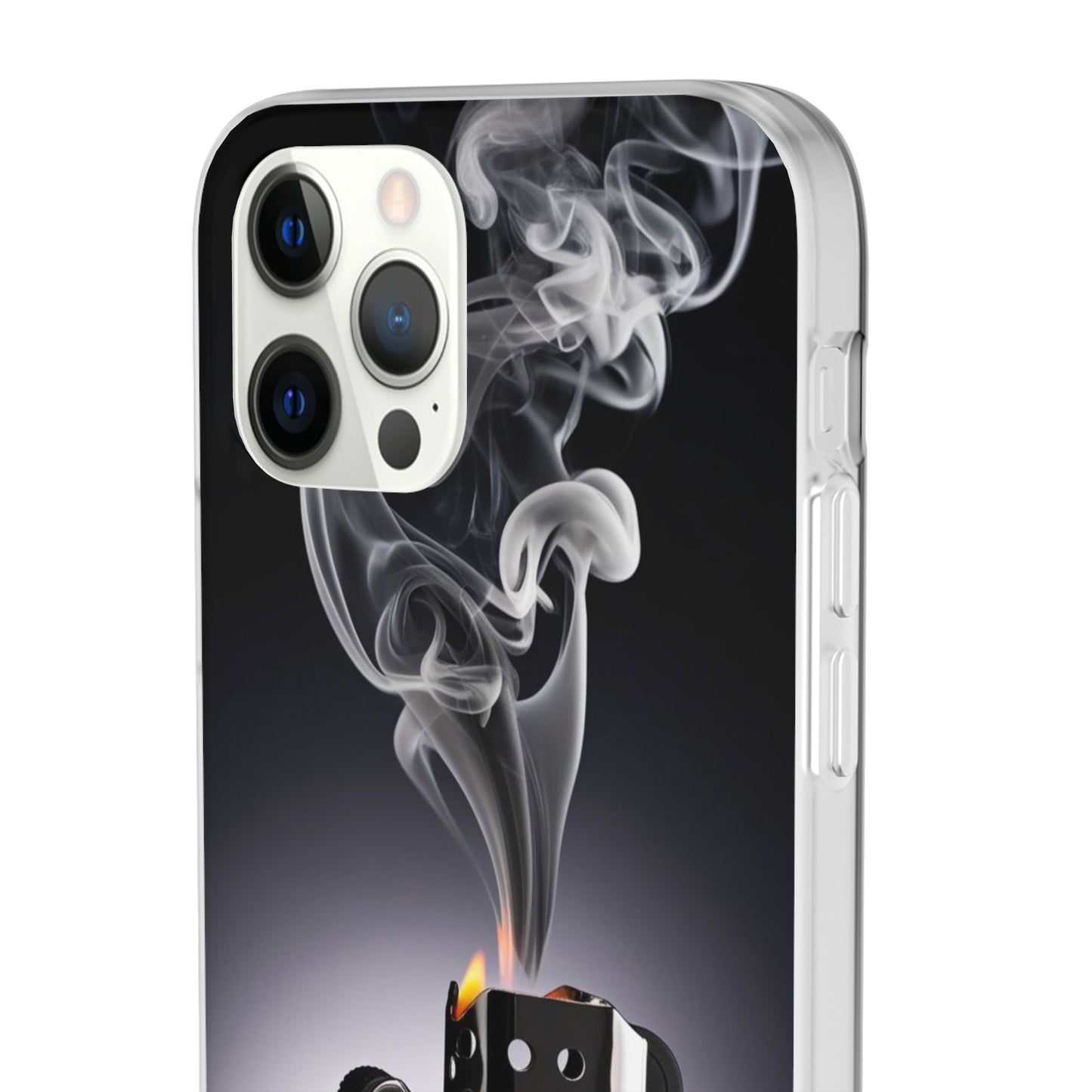 Stylish Flexi Case with Smoke and Stars Design | Unique Phone Accessory