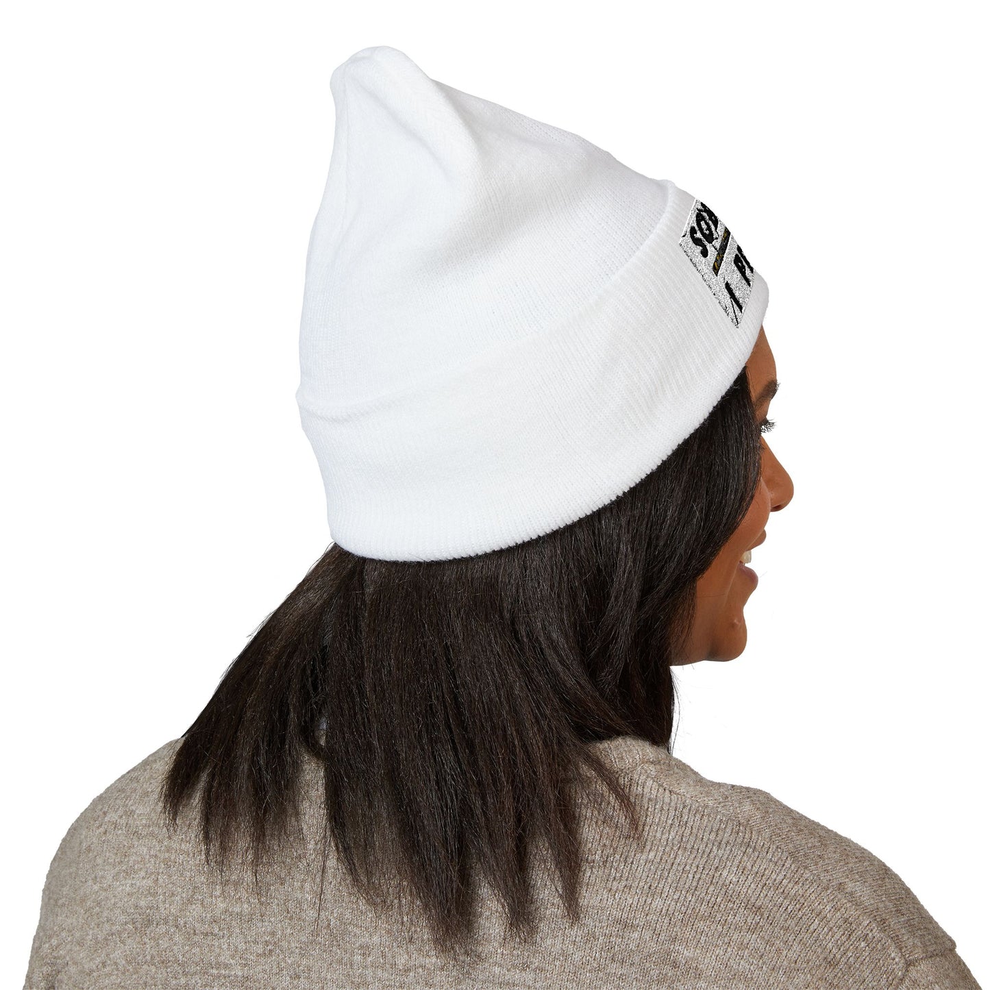 "Sober AF, I Promise" Cuffed Beanie - Classic Knit Hat With Multiple Colors