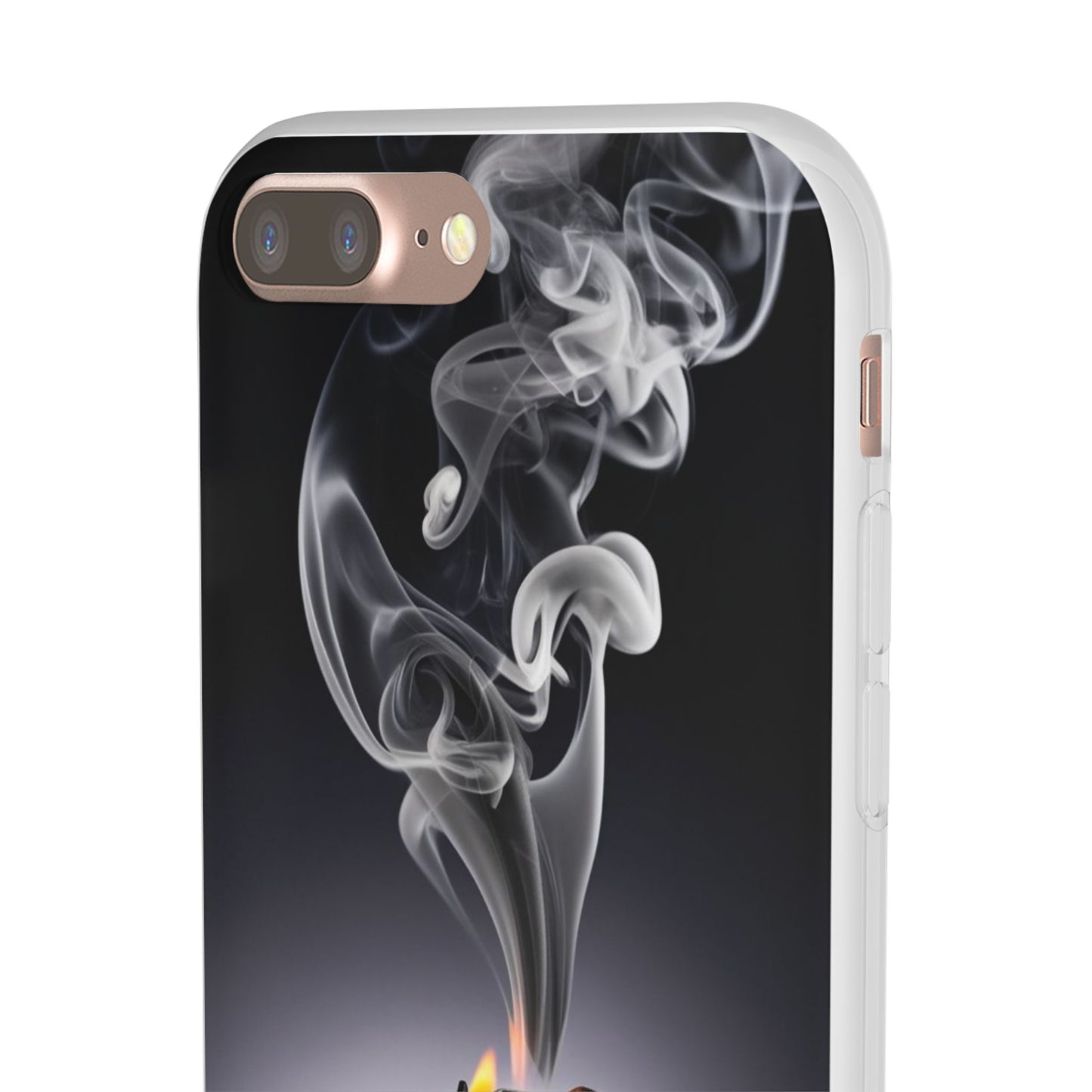 Stylish Flexi Case with Smoke and Stars Design | Unique Phone Accessory