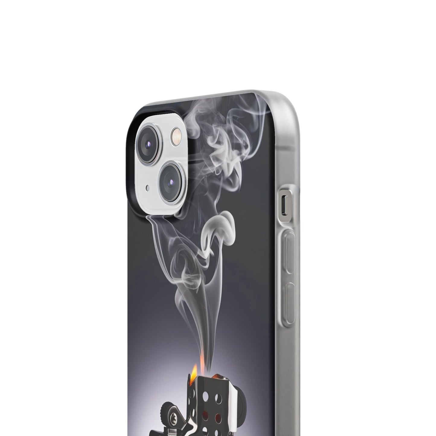 Stylish Flexi Case with Smoke and Stars Design | Unique Phone Accessory