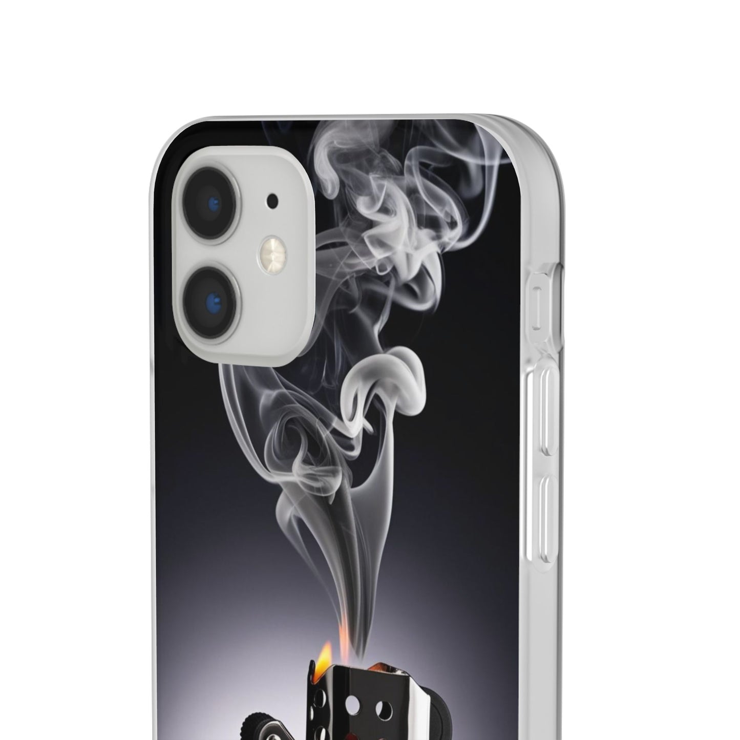 Stylish Flexi Case with Smoke and Stars Design | Unique Phone Accessory