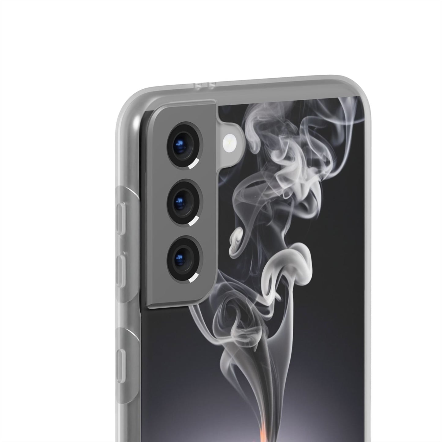 Stylish Flexi Case with Smoke and Stars Design | Unique Phone Accessory