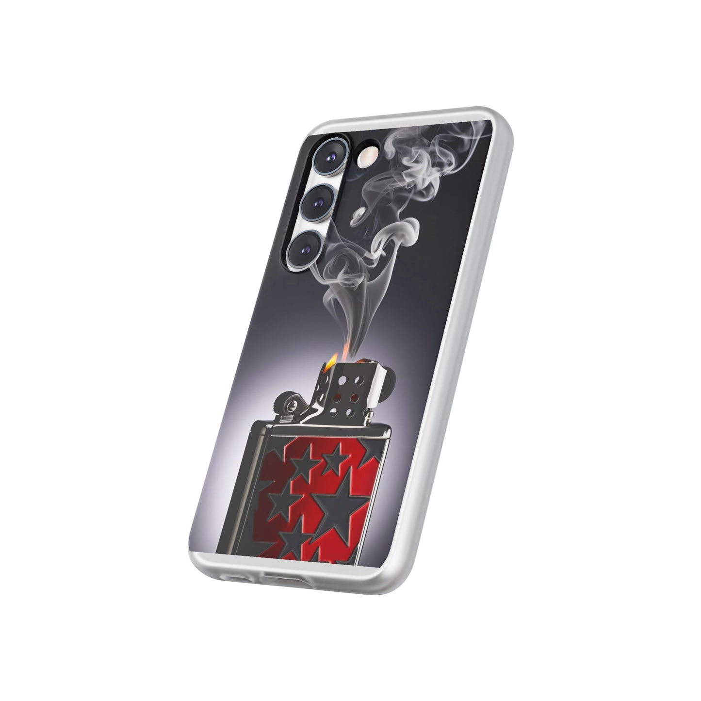Stylish Flexi Case with Smoke and Stars Design | Unique Phone Accessory