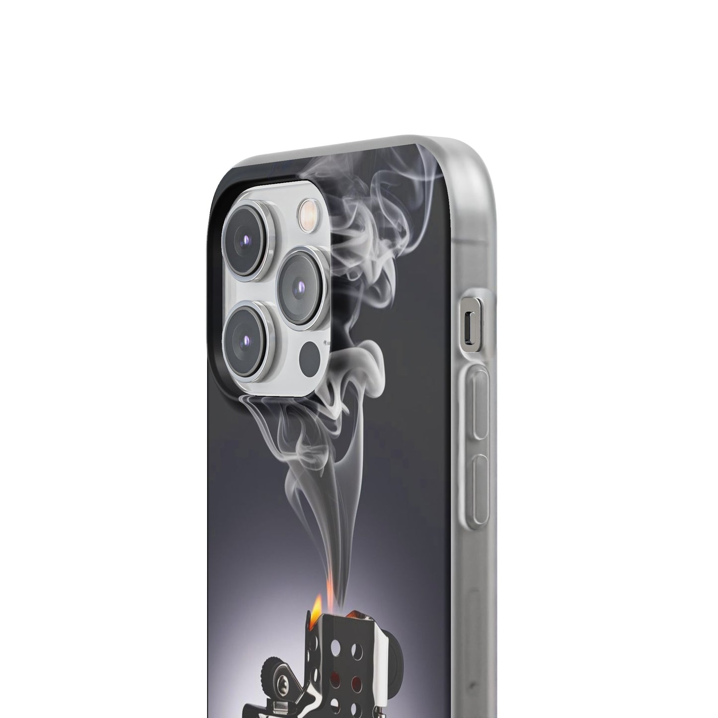 Stylish Flexi Case with Smoke and Stars Design | Unique Phone Accessory