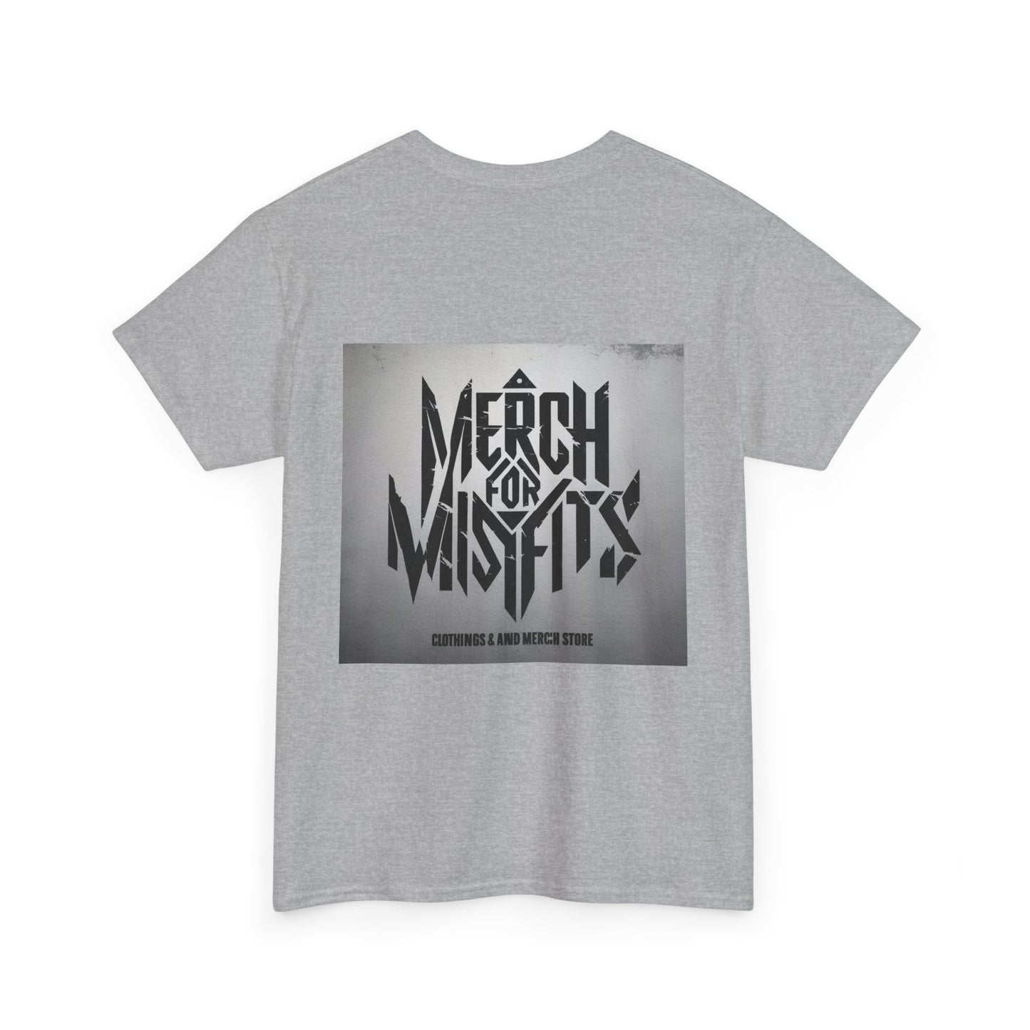 Meme Unisex Heavy Cotton Tee - 'Merch for Misfits' Graphic Shirt with Sobriety Theme