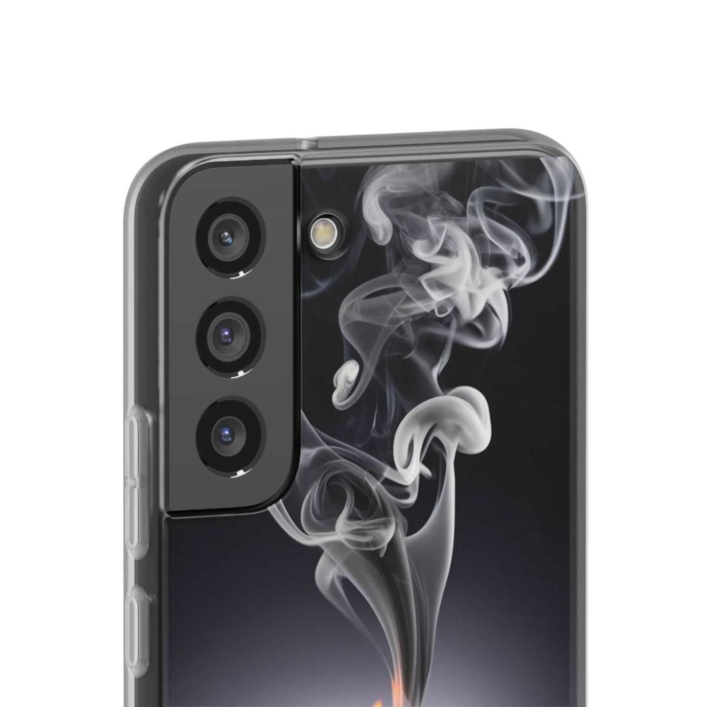 Stylish Flexi Case with Smoke and Stars Design | Unique Phone Accessory