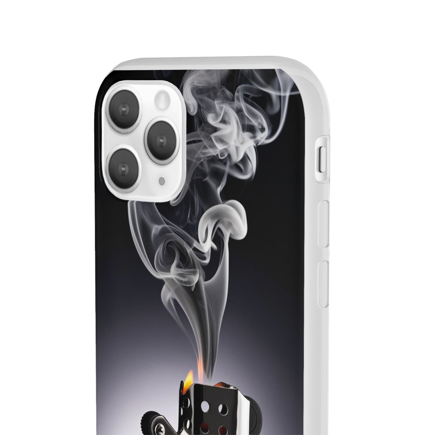 Stylish Flexi Case with Smoke and Stars Design | Unique Phone Accessory