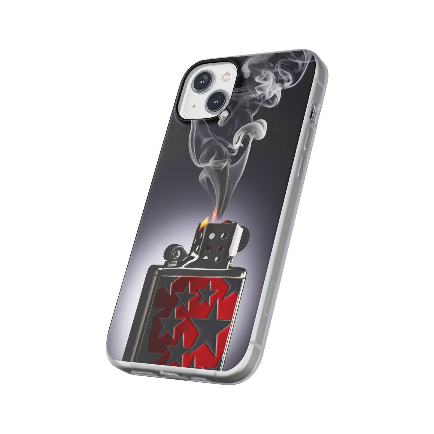Stylish Flexi Case with Smoke and Stars Design | Unique Phone Accessory
