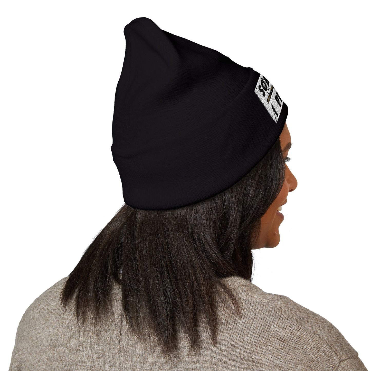 "Sober AF, I Promise" Cuffed Beanie - Classic Knit Hat With Multiple Colors