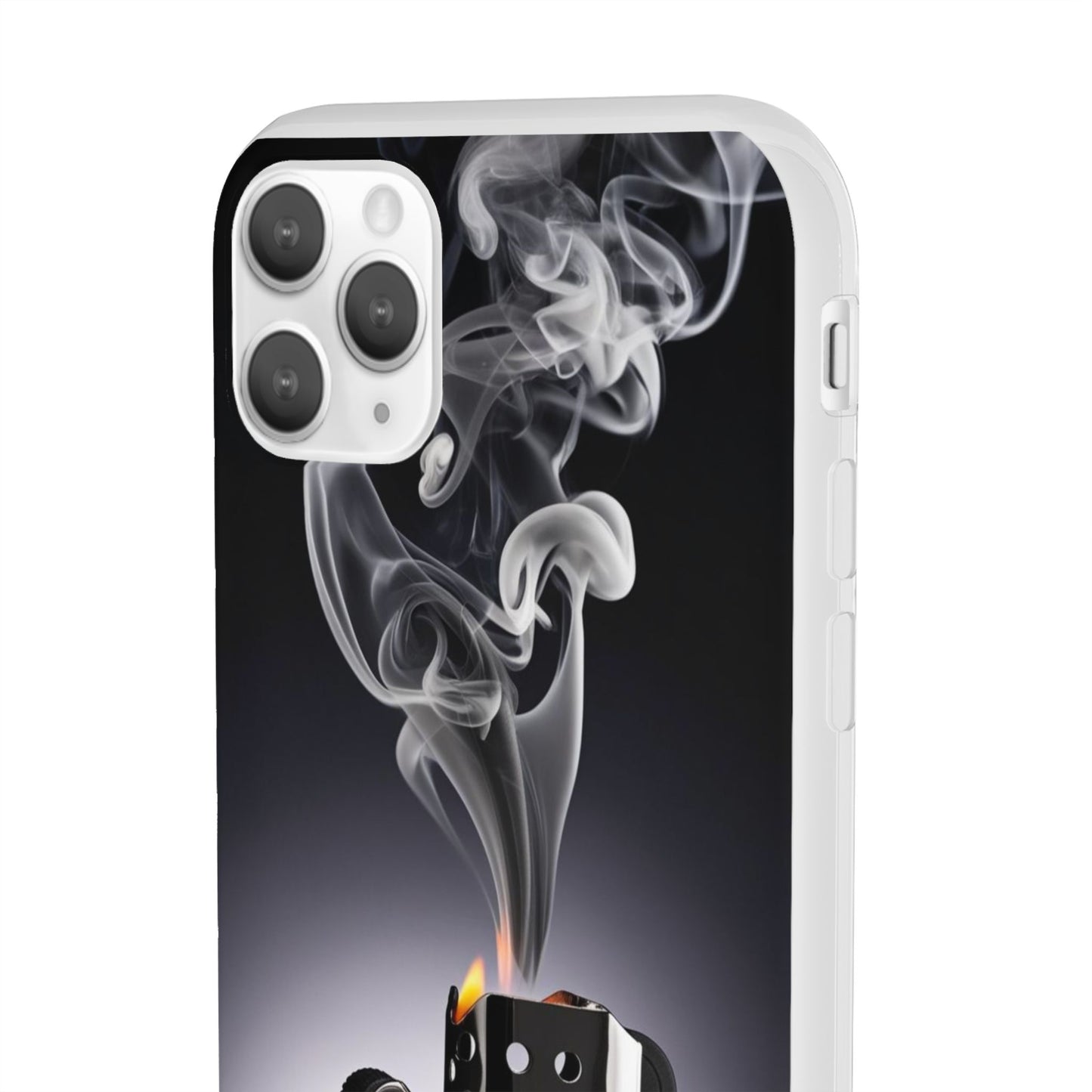 Stylish Flexi Case with Smoke and Stars Design | Unique Phone Accessory