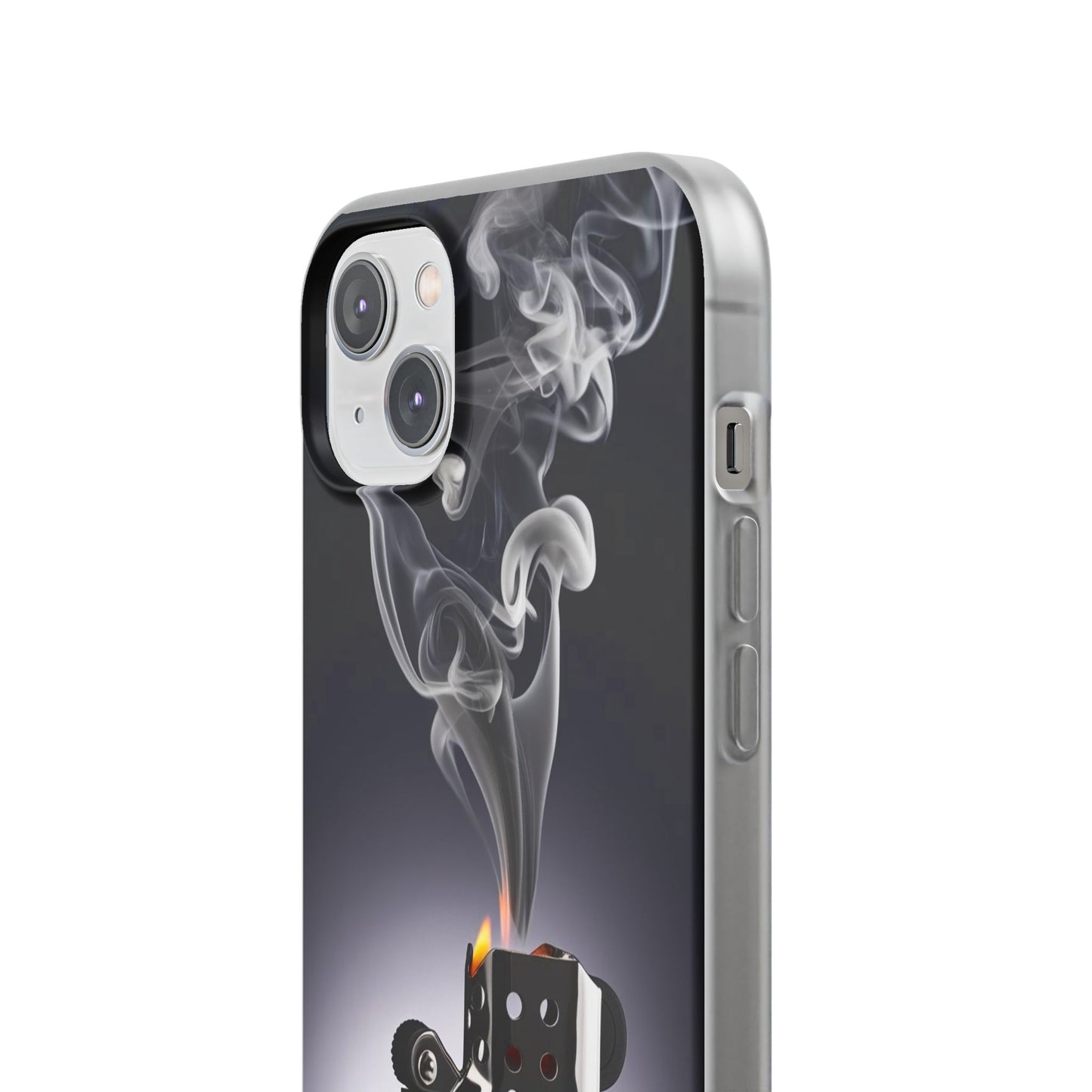 Stylish Flexi Case with Smoke and Stars Design | Unique Phone Accessory