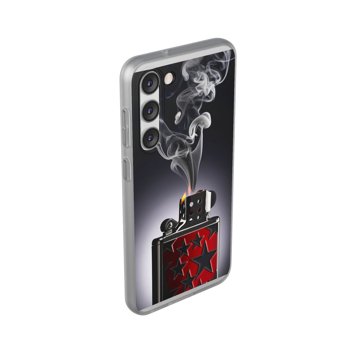 Stylish Flexi Case with Smoke and Stars Design | Unique Phone Accessory