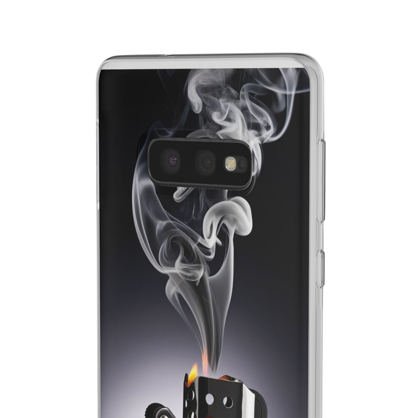 Stylish Flexi Case with Smoke and Stars Design | Unique Phone Accessory