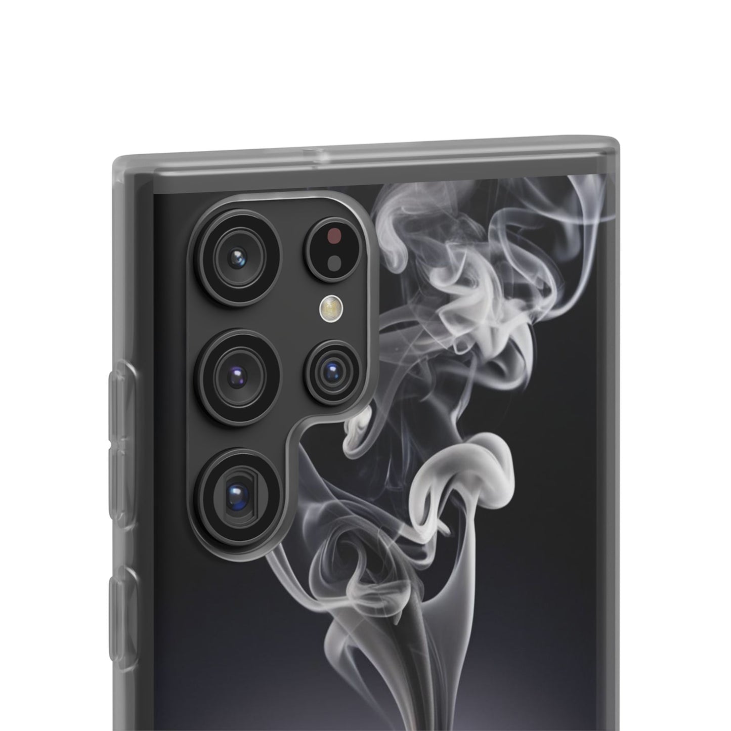 Stylish Flexi Case with Smoke and Stars Design | Unique Phone Accessory