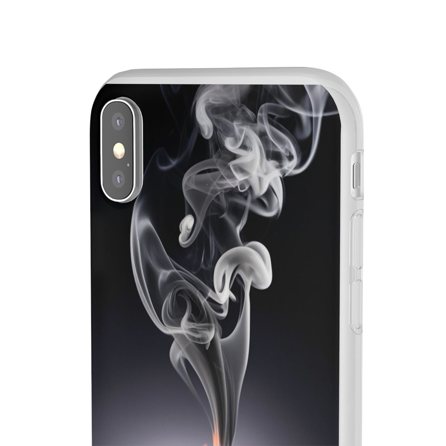 Stylish Flexi Case with Smoke and Stars Design | Unique Phone Accessory