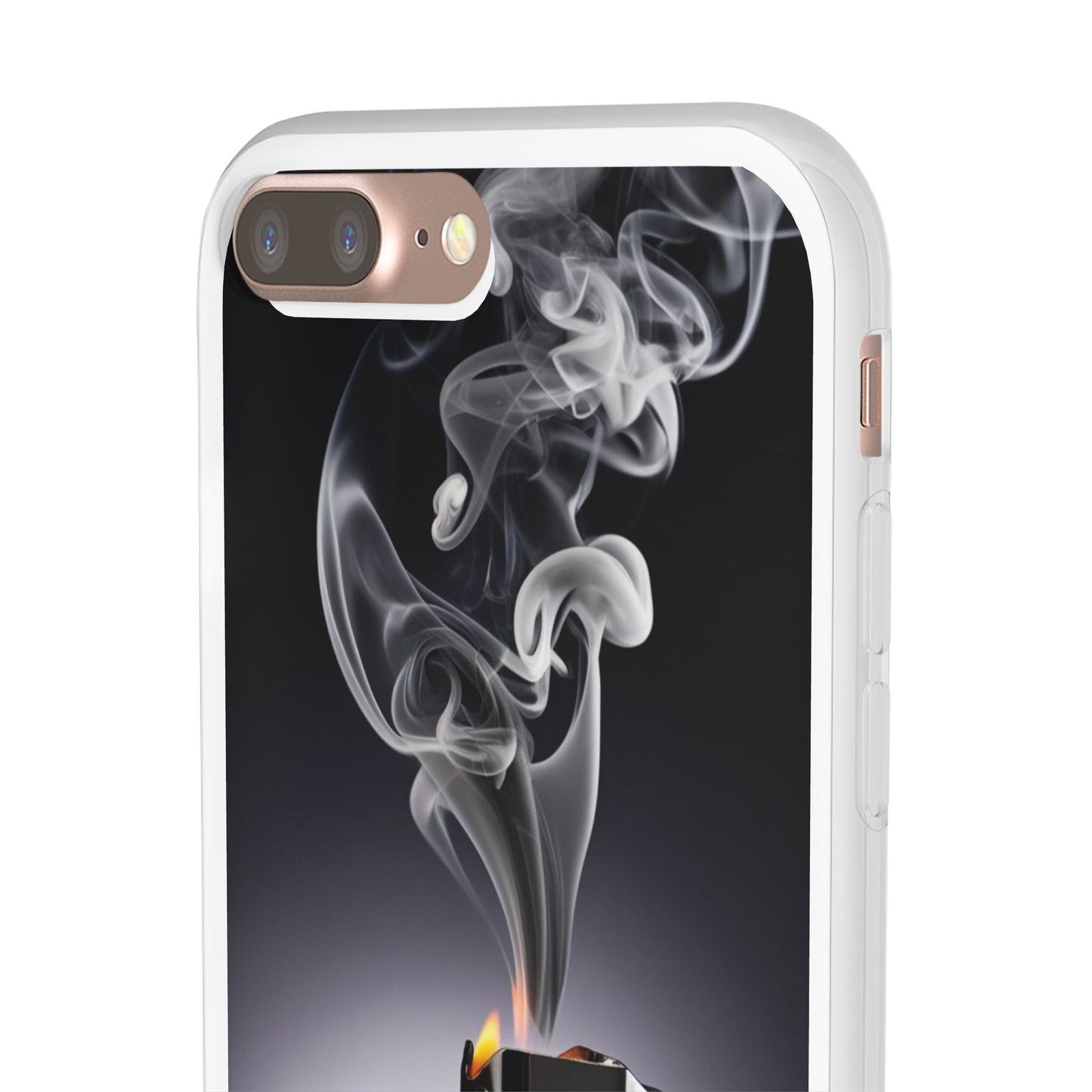 Stylish Flexi Case with Smoke and Stars Design | Unique Phone Accessory