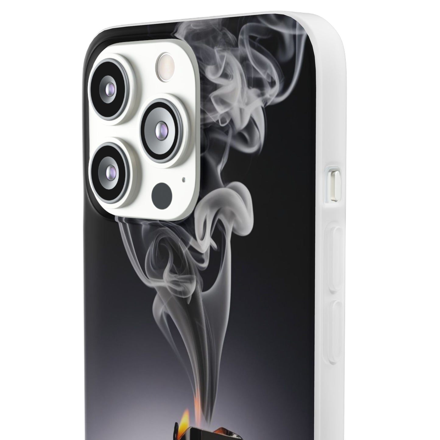 Stylish Flexi Case with Smoke and Stars Design | Unique Phone Accessory