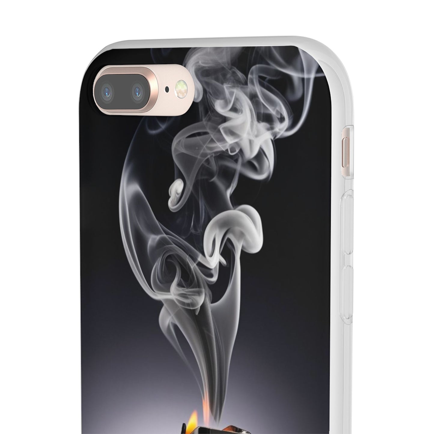 Stylish Flexi Case with Smoke and Stars Design | Unique Phone Accessory