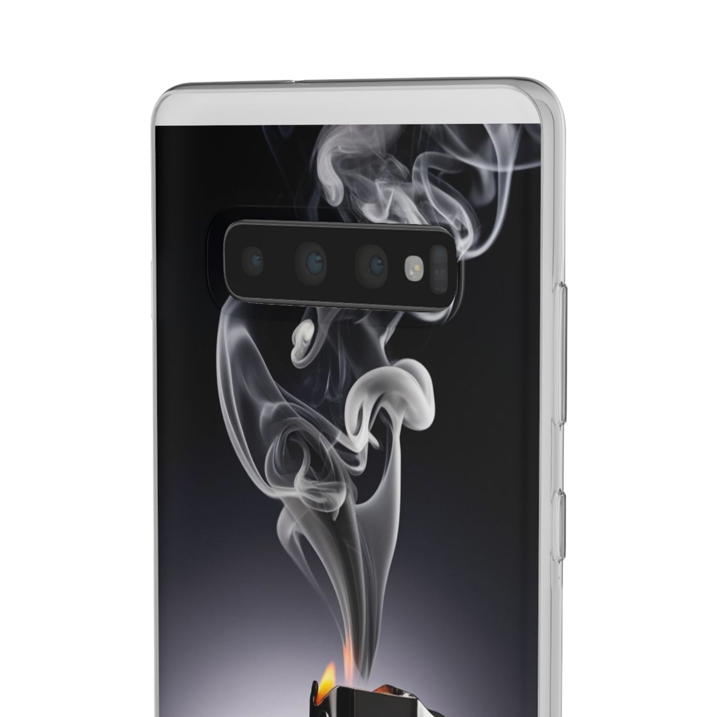 Stylish Flexi Case with Smoke and Stars Design | Unique Phone Accessory