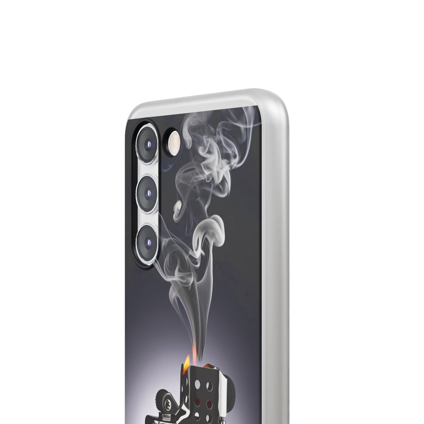 Stylish Flexi Case with Smoke and Stars Design | Unique Phone Accessory
