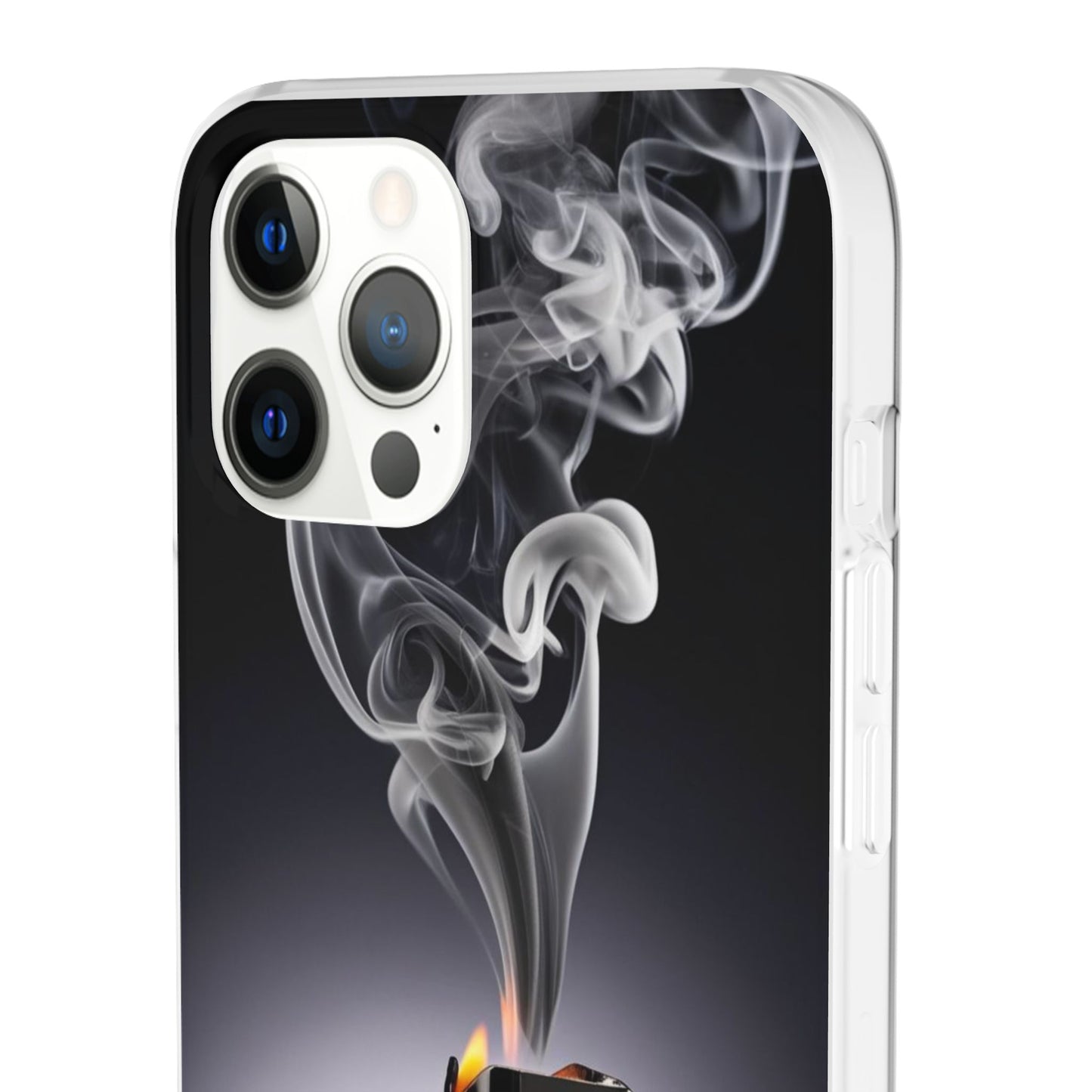 Stylish Flexi Case with Smoke and Stars Design | Unique Phone Accessory