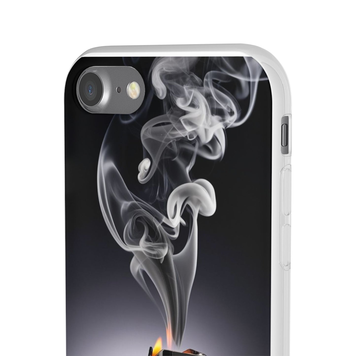 Stylish Flexi Case with Smoke and Stars Design | Unique Phone Accessory