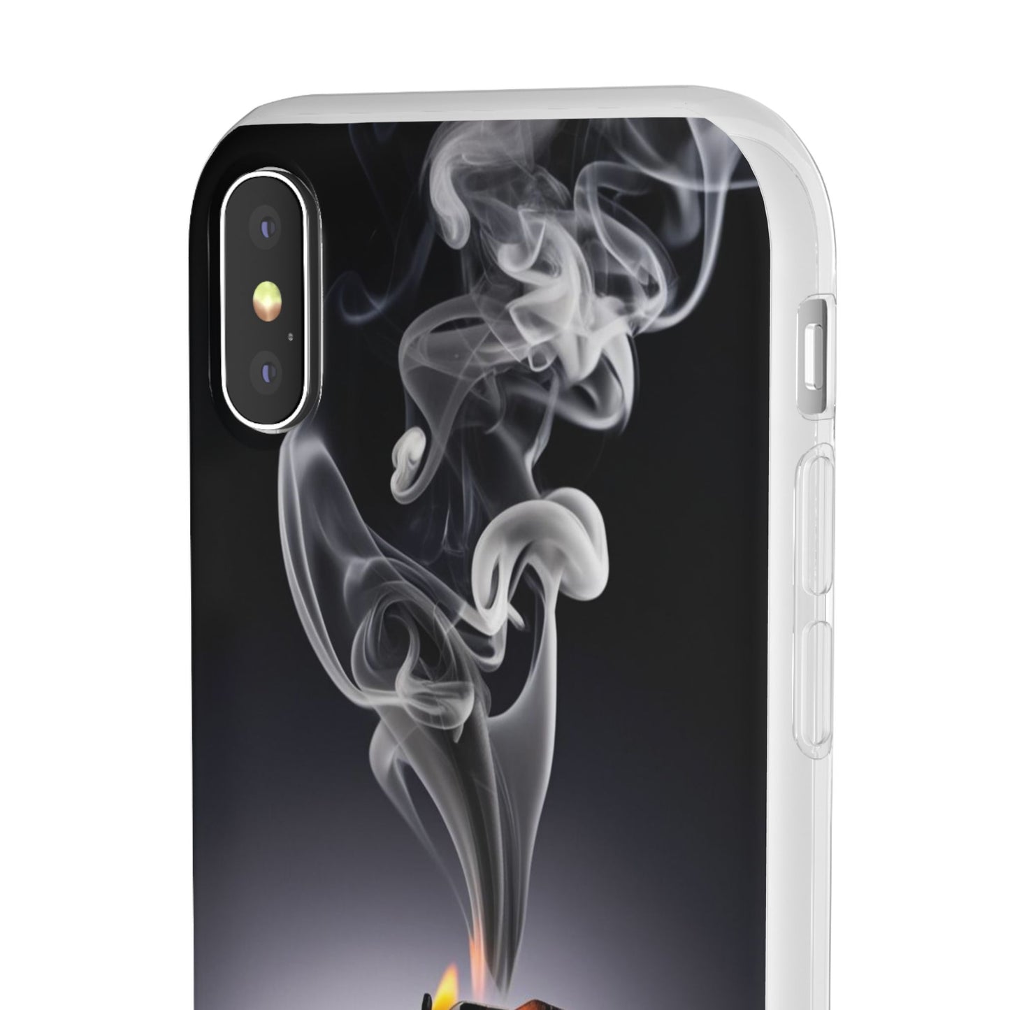 Stylish Flexi Case with Smoke and Stars Design | Unique Phone Accessory