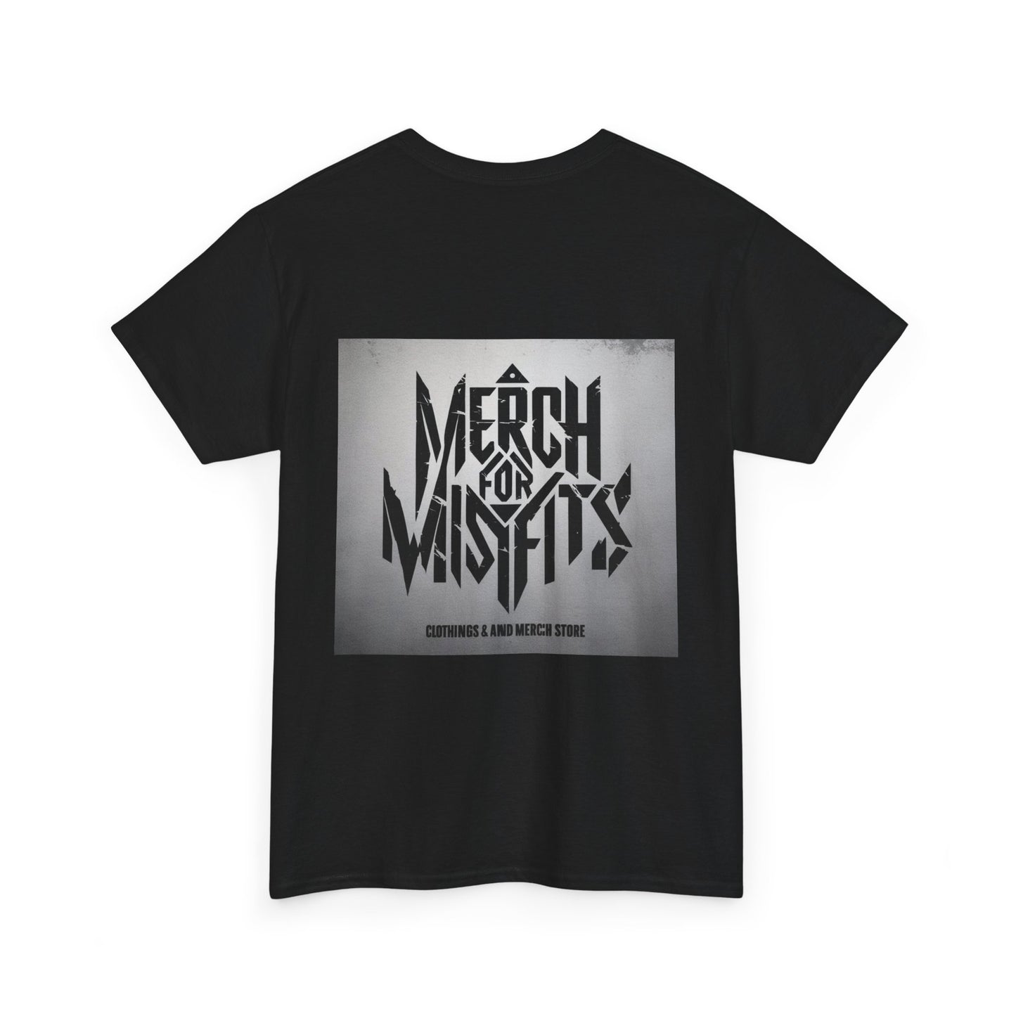Meme Unisex Heavy Cotton Tee - 'Merch for Misfits' Graphic Shirt with Sobriety Theme