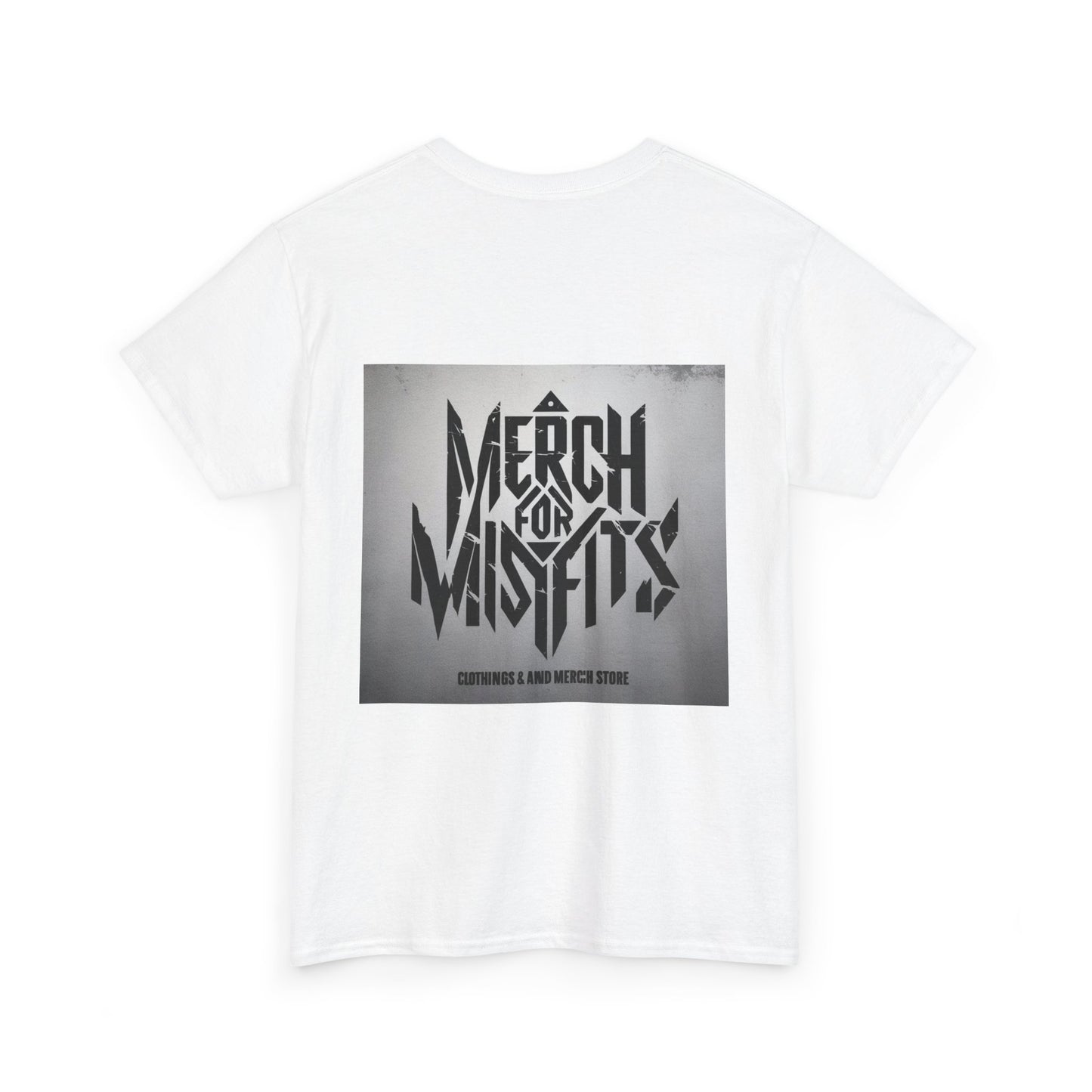 Meme Unisex Heavy Cotton Tee - 'Merch for Misfits' Graphic Shirt with Sobriety Theme