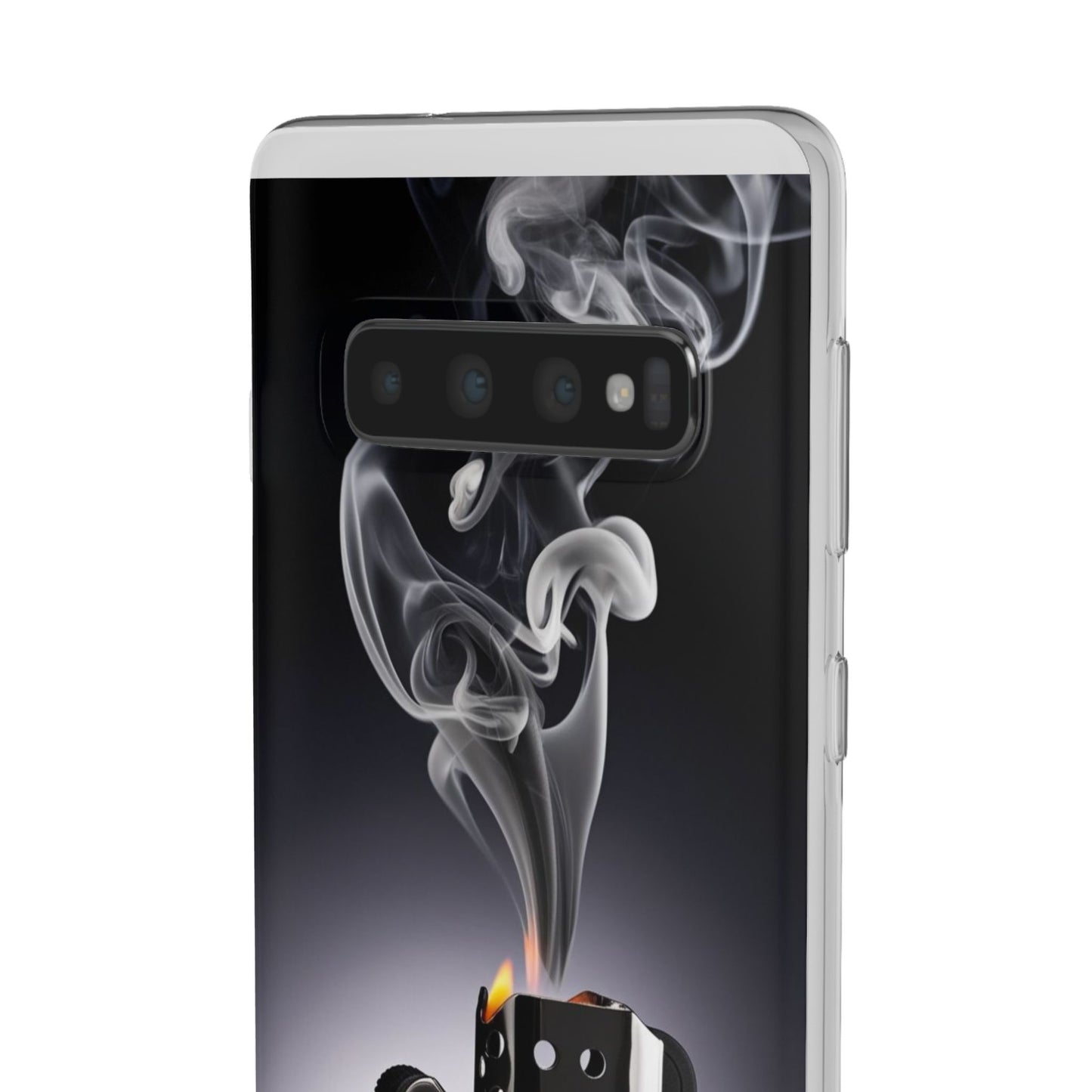 Stylish Flexi Case with Smoke and Stars Design | Unique Phone Accessory