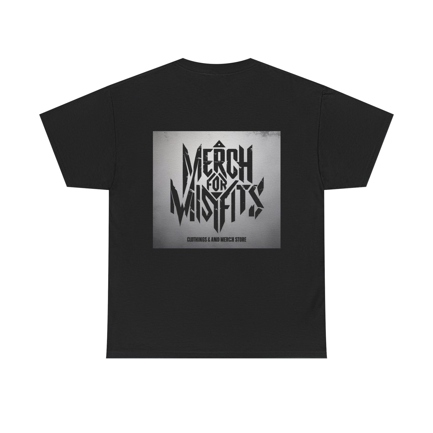 Meme Unisex Heavy Cotton Tee - 'Merch for Misfits' Graphic Shirt with Sobriety Theme