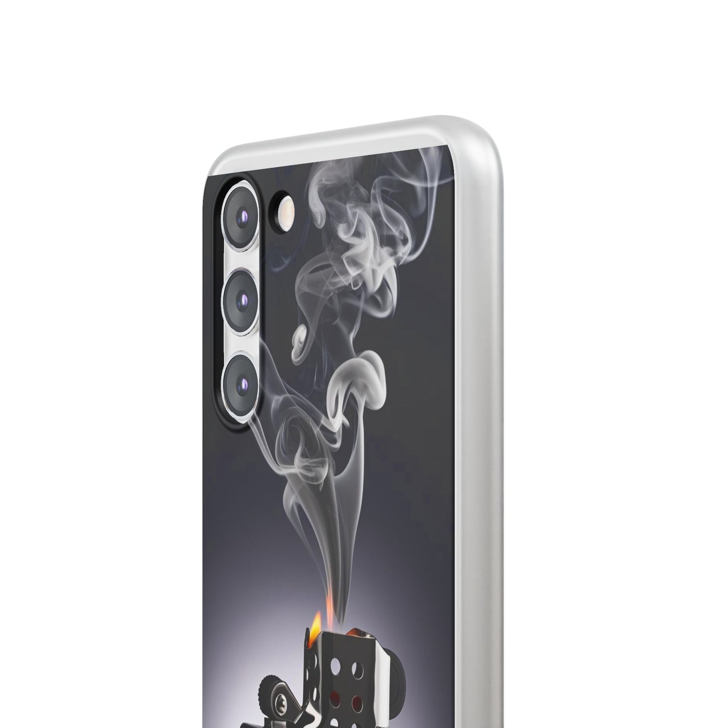 Stylish Flexi Case with Smoke and Stars Design | Unique Phone Accessory