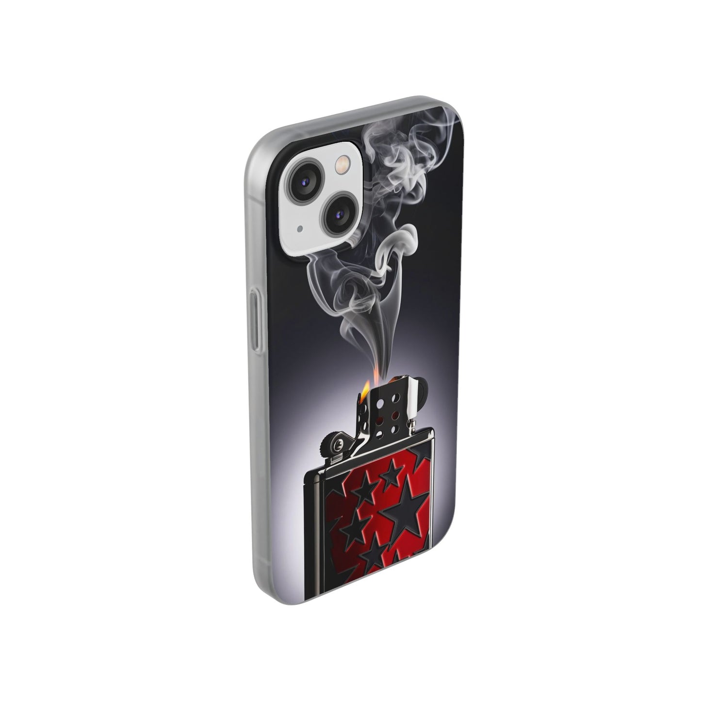 Stylish Flexi Case with Smoke and Stars Design | Unique Phone Accessory