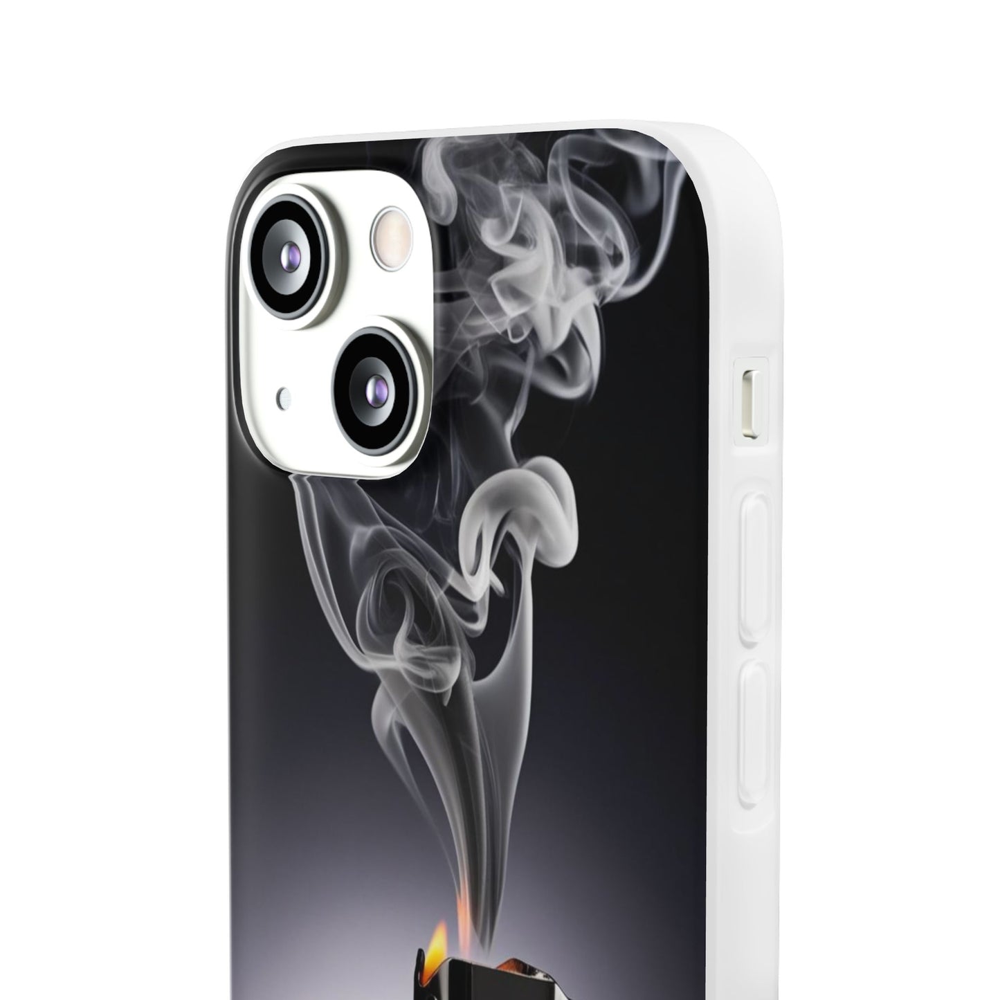 Stylish Flexi Case with Smoke and Stars Design | Unique Phone Accessory