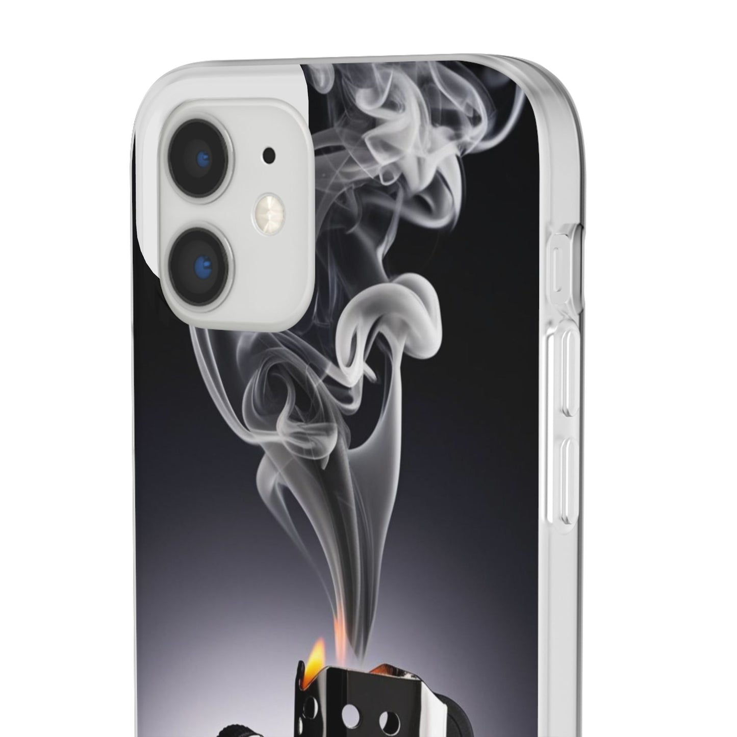 Stylish Flexi Case with Smoke and Stars Design | Unique Phone Accessory