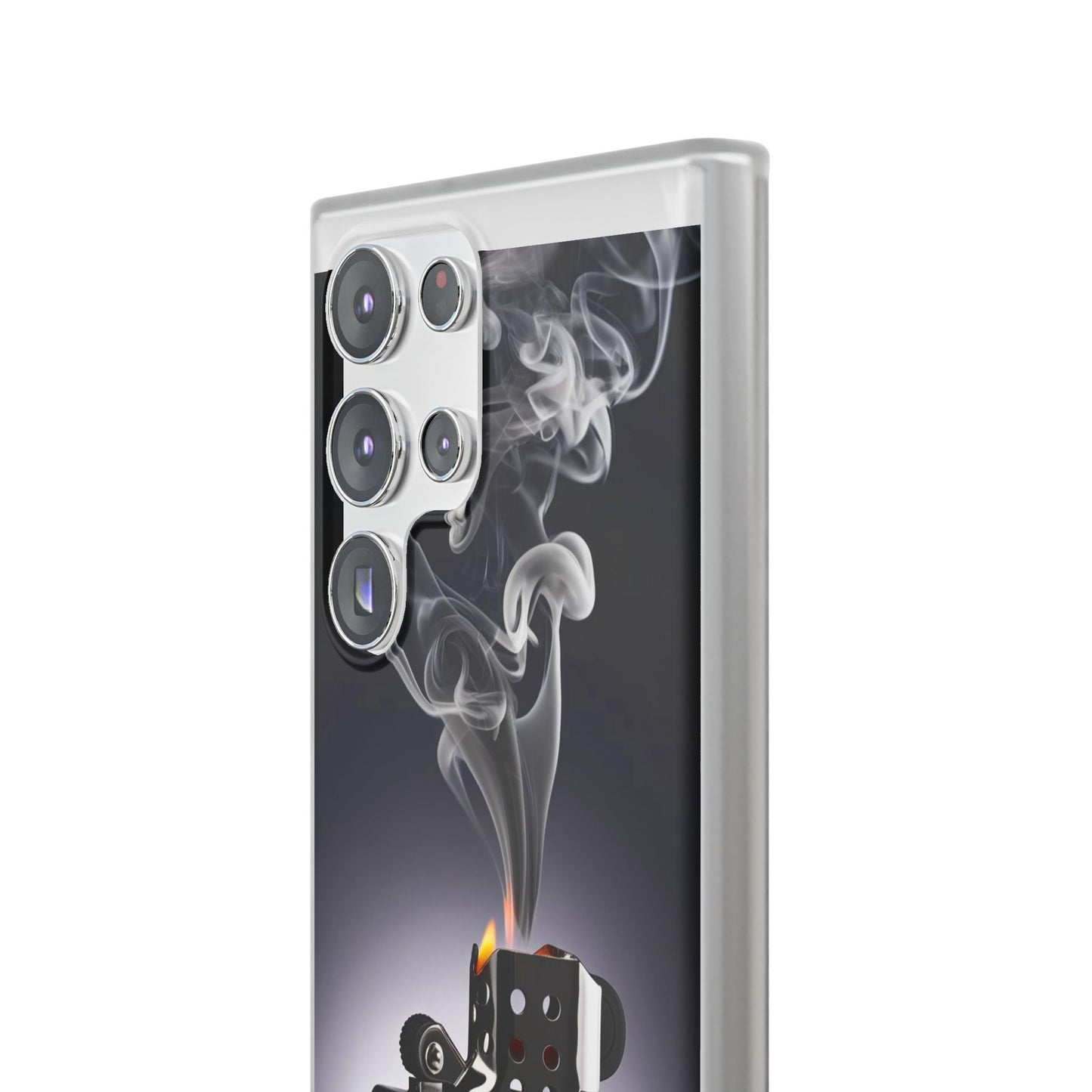Stylish Flexi Case with Smoke and Stars Design | Unique Phone Accessory