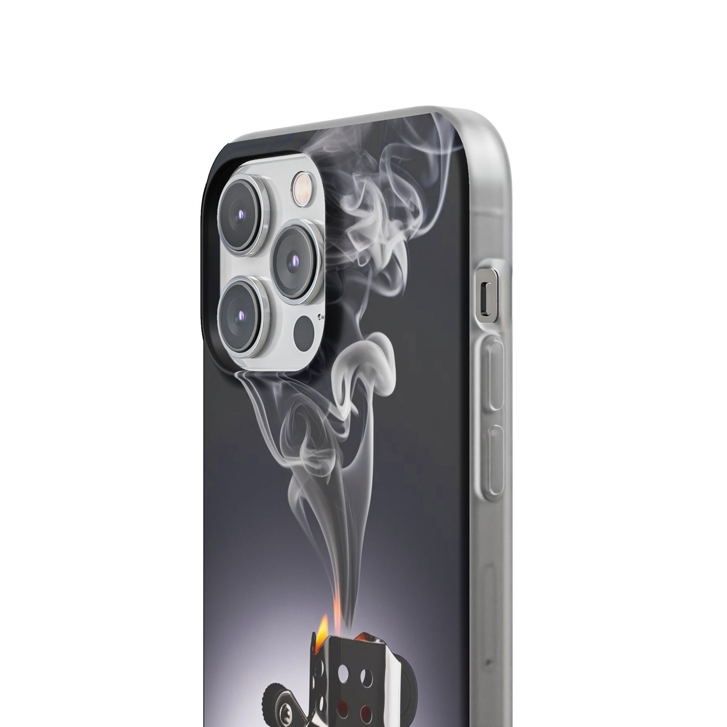 Stylish Flexi Case with Smoke and Stars Design | Unique Phone Accessory