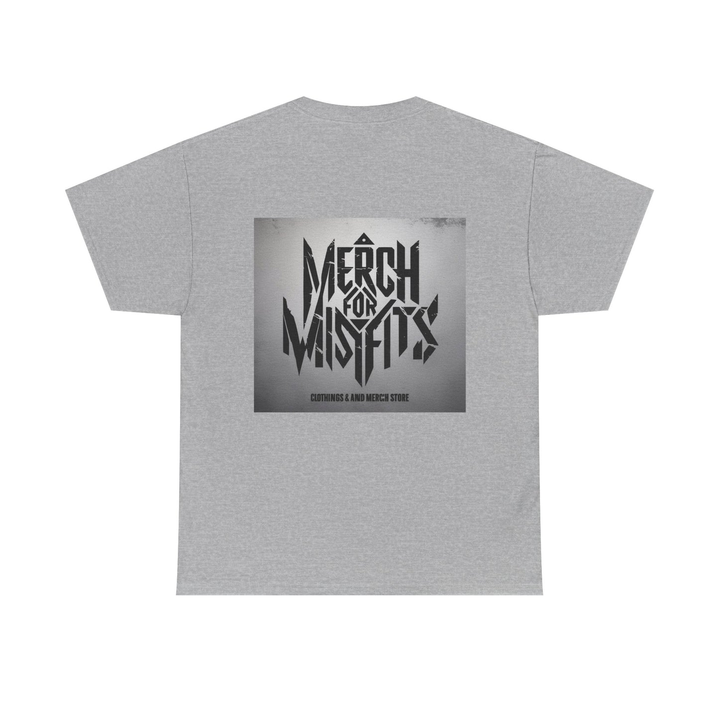 Meme Unisex Heavy Cotton Tee - 'Merch for Misfits' Graphic Shirt with Sobriety Theme