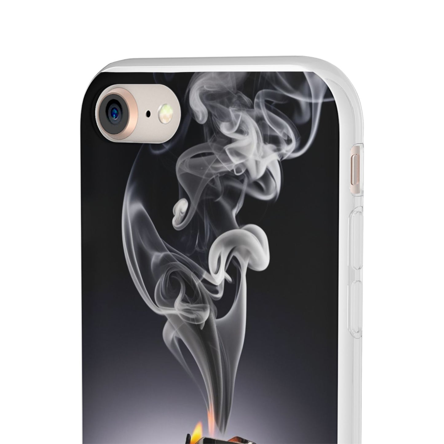 Stylish Flexi Case with Smoke and Stars Design | Unique Phone Accessory
