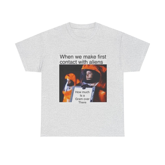 Cotton Tee - First Contact with Aliens Graphic Tee