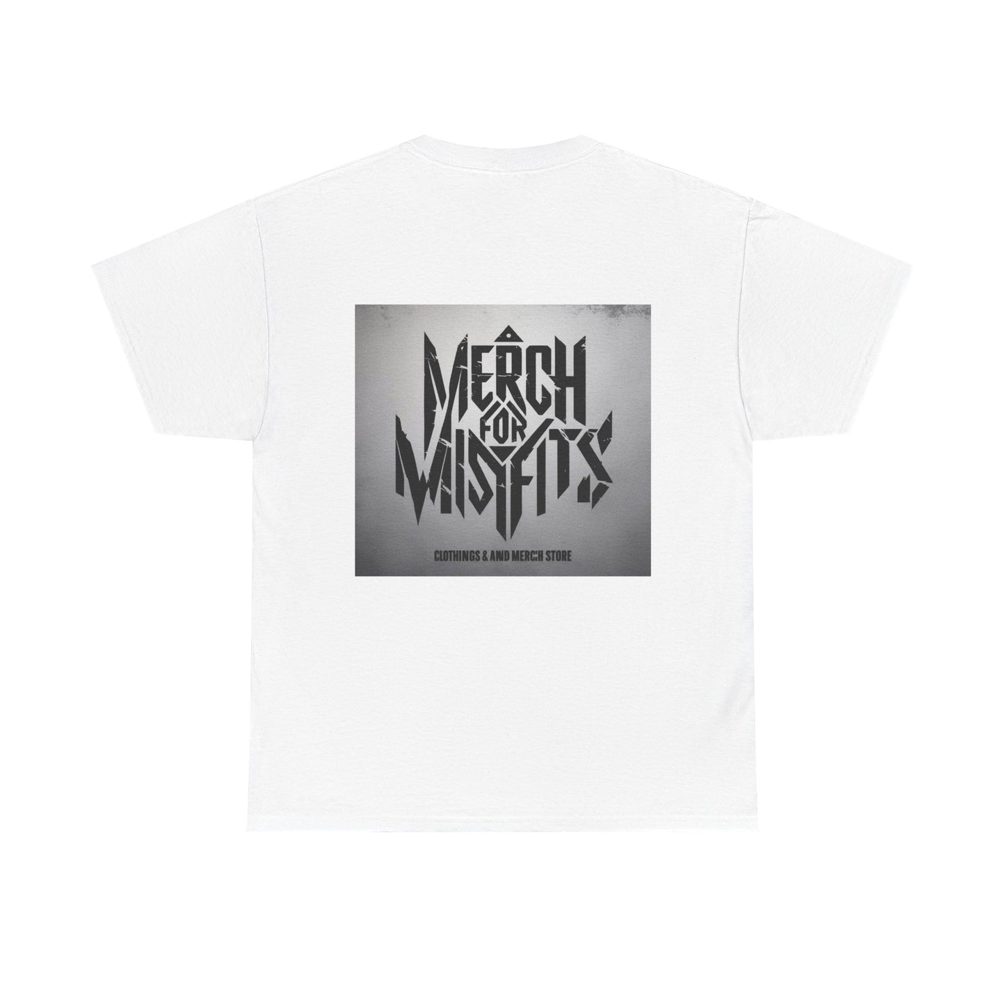 Meme Unisex Heavy Cotton Tee - 'Merch for Misfits' Graphic Shirt with Sobriety Theme