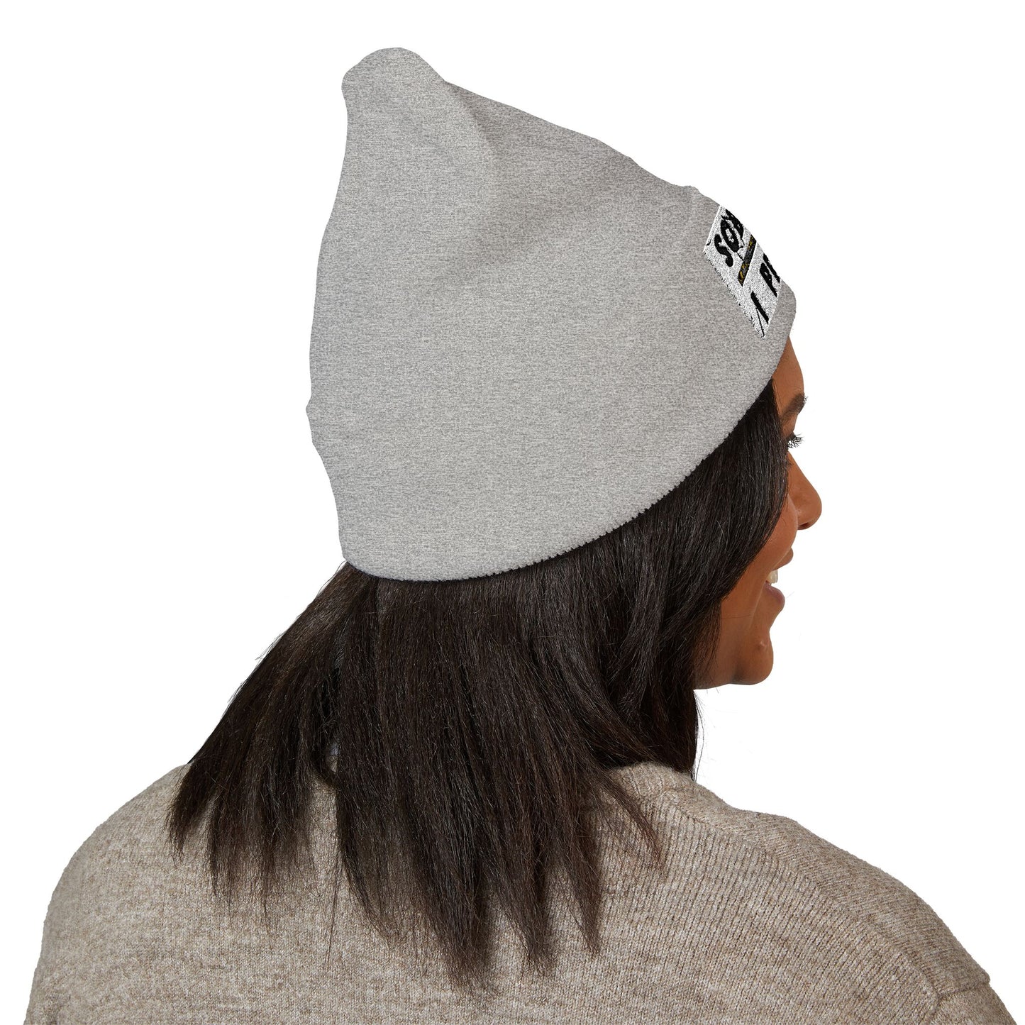 "Sober AF, I Promise" Cuffed Beanie - Classic Knit Hat With Multiple Colors
